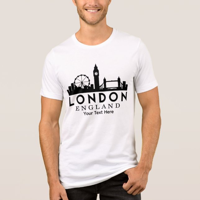 T-shirt En Tri-matière London City Landmark Travel Design (Recto)