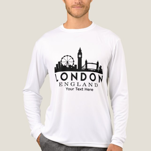 T-shirt En Tri-matière London City Landmark Travel Design (Recto)