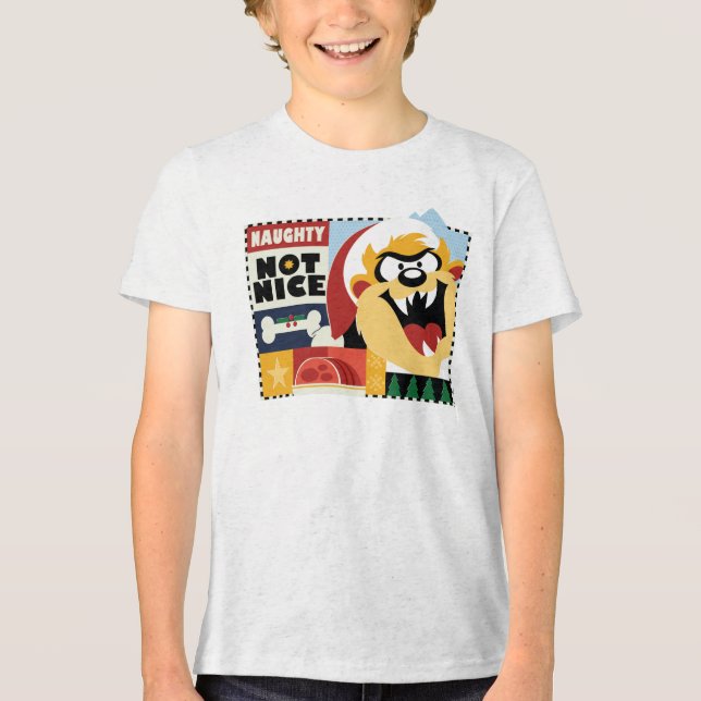 T-shirt En Tri-matière LOONEY TUNES™ TAZ™ Naughty Not Nice (Recto)