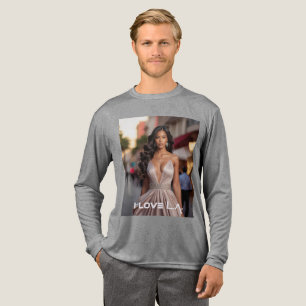 T-SHIRT EN TRI-MATIÈRE LOS ANGELES - J'AIME LA