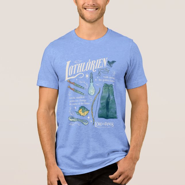 T-shirt En Tri-matière LOTHLORIEN™ Collage Aquarelle Graphique (Recto)