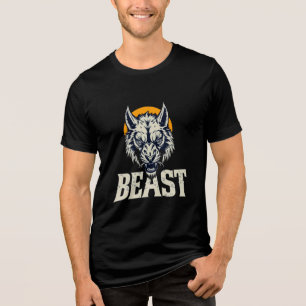 T-shirt En Tri-matière Loup en mode bête - Graphique de force féroce