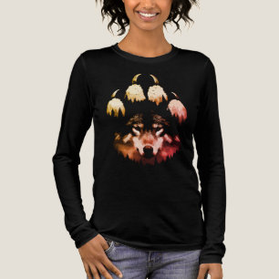 T-shirt En Tri-matière Loup Solitaire. Âme Sauvage