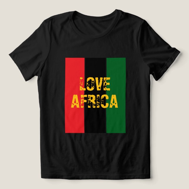 T-shirt En Tri-matière Love Africa T-Shirt (Design Recto)