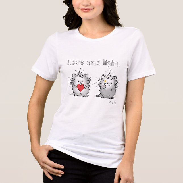 T-shirt En Tri-matière LOVE AND LIGHT de Sandra Boynton (Recto)