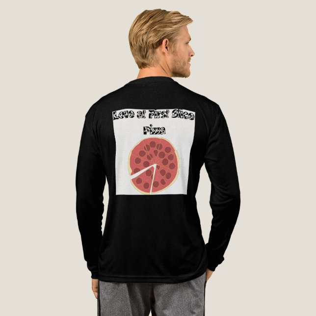 T-shirt En Tri-matière Love at First Slice Pizza (Verso complet)