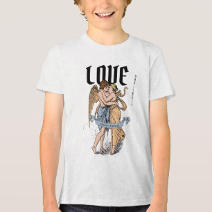 T-shirt En Tri-matière Love Embrace – Illustration d'un couple romantique