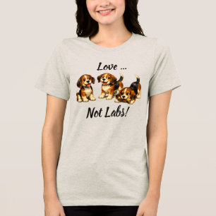 T-shirt En Tri-matière Love Not Labs Amoureux de Beagle