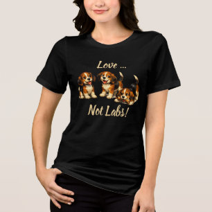 T-shirt En Tri-matière Love Not Labs Amoureux de Beagle