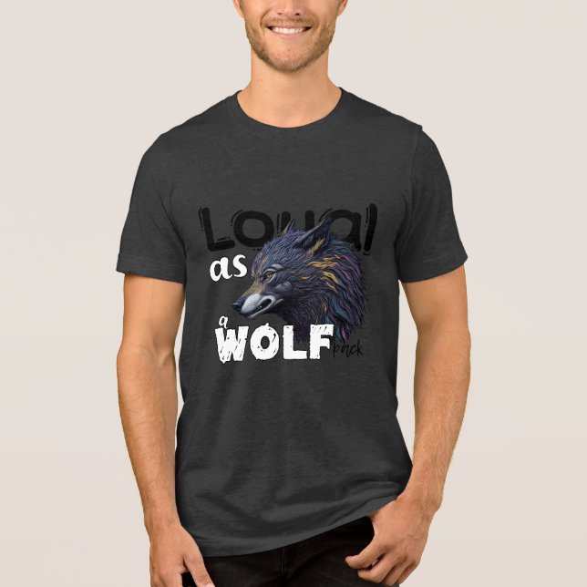 T-shirt En Tri-matière Loyal comme pack de loups (Recto)