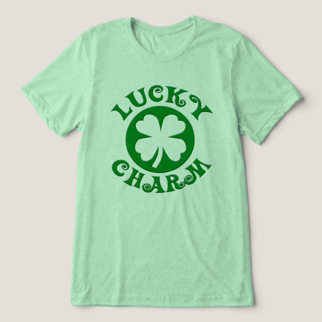 T-shirt En Tri-matière Lucky Charm St. Patrick's Day T-Shirt (Design Recto)
