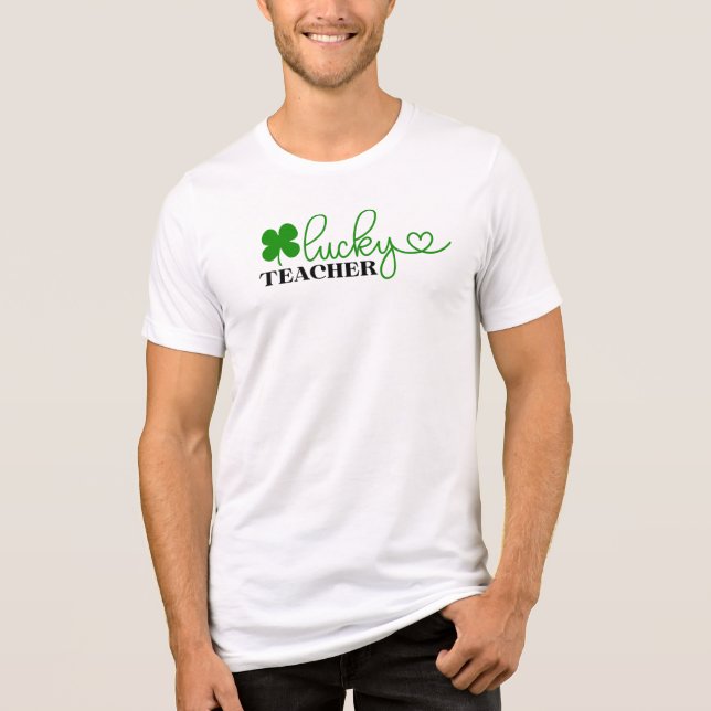 T-shirt En Tri-matière Lucky St Patrick's day Teacher t-shirt (Recto)
