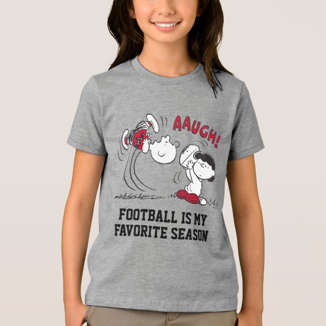 T-shirt En Tri-matière Lucy Tue Way Football De Charlie Brown (Recto)