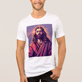 T-shirt En Tri-matière Lumière du monde : Jésus dans le Robe Graphic Tee