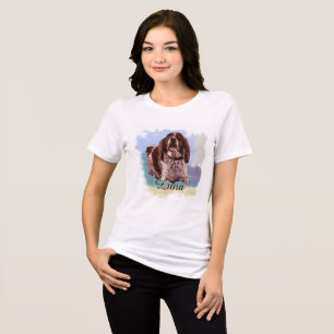 T-shirt En Tri-matière “Luna” - Portrait d'un Chien - Personnalisez le Vô