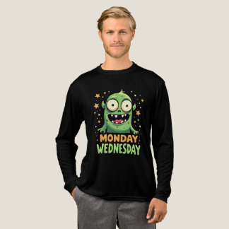 T-shirt En Tri-matière Lundi au mercredi Humeur - Funny Monster Tee