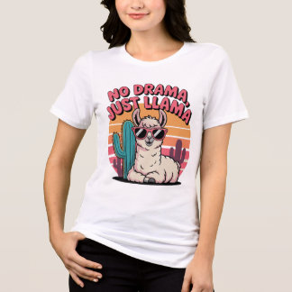 T-shirt En Tri-matière Lunettes de soleil cool Llama Design