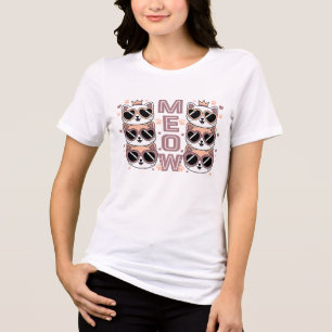 T-shirt En Tri-matière Lunettes de soleil pour chat Miaou