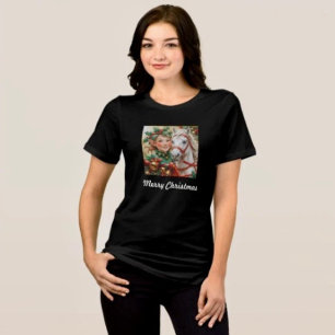 T-shirt En Tri-matière Lutin de Noël Bells Holly et Cheval