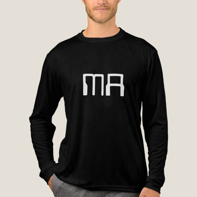 T-SHIRT  EN TRI-MATIÈRE M_A (Recto)