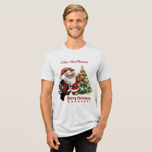 T-shirt En Tri-matière MacPherson Scottie Chien Xmas Personnalisé