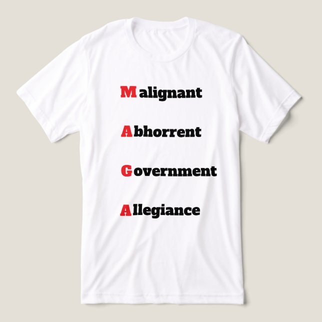 T-SHIRT  EN TRI-MATIÈRE MAGA 4 (Design Recto)