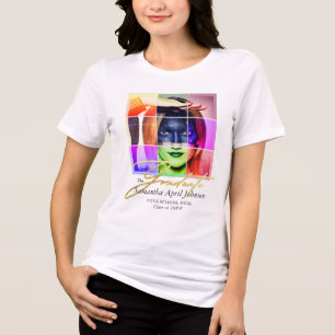 T-shirt En Tri-matière Magazine Pop Art Retro Moderne Graduation Photo