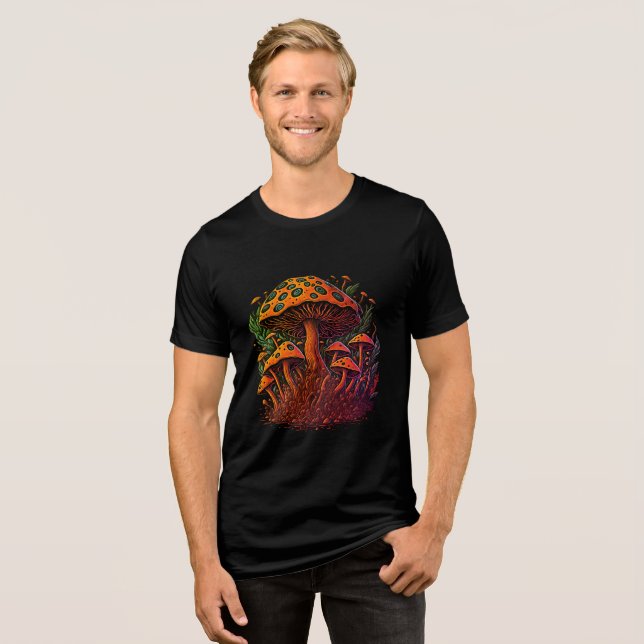 T-shirt En Tri-matière Magic Mushroom Retro Vibes Tee (Recto plein)