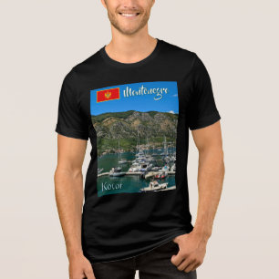 T-shirt En Tri-matière Magnifique baie de Kotor au Monténégro voyage