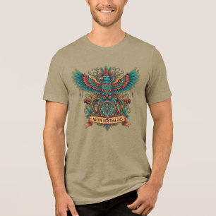 T-shirt En Tri-matière Magnifique Chemise de la Culture Tribale de l'Aigl