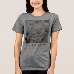 T-shirt En Tri-matière magnolia namesake, fleurs, tissu, coton & main