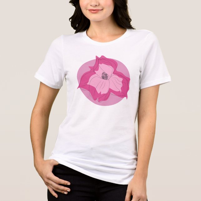 T-shirt En Tri-matière magnolia rose (Recto)