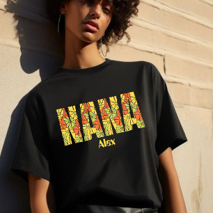 T-shirt En Tri-matière maintenant grand-mère nana nounou mimi gigi floral