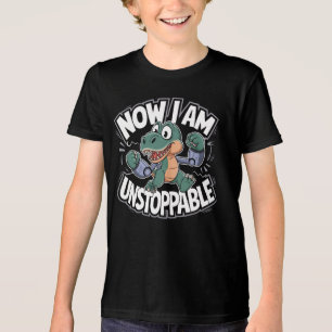 T-shirt En Tri-matière Maintenant je suis inarrêtable drôle T-Rex avec de