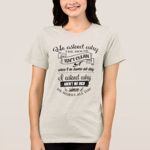 T-shirt En Tri-matière Maison de la mer drôle riche art de mot Femme