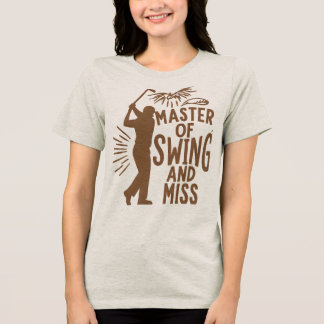 T-SHIRT  EN TRI-MATIÈRE MAÎTRE DE SWING ET MISS HUMOROUS