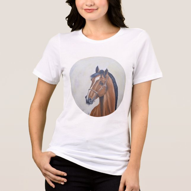 T-shirt En Tri-matière Majestic Horse Portrait T-Shirt (Recto)