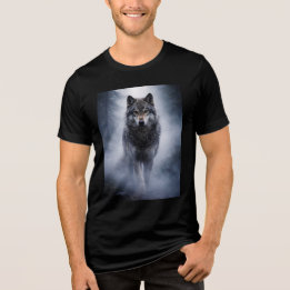 T-shirt En Tri-matière Majestic Wolf – Silent Presence in the Fog Shirt