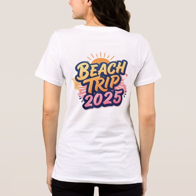 T-shirt En Tri-matière Make your 2025 beach trip unforgettable (Verso)
