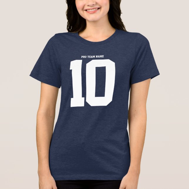 T-shirt En Tri-matière Make Your Own Football Jersey - Name & Number Tee (Recto)