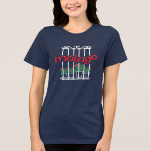 T-shirt En Tri-matière Malaga, fenêtre avec des fleurs