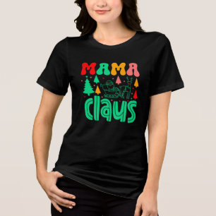 T-shirt En Tri-matière Mama Claus Christmas Design-60097