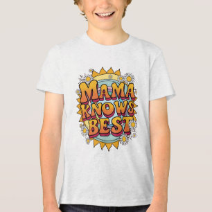 T-shirt En Tri-matière Mama connaît mieux - Retro les années 70 Sunshine