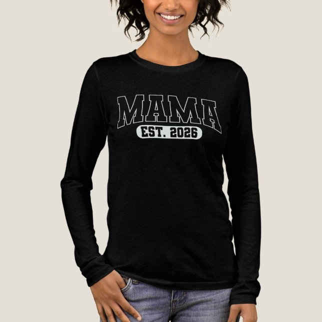 T-shirt En Tri-matière Mama Est 2026 (Recto)