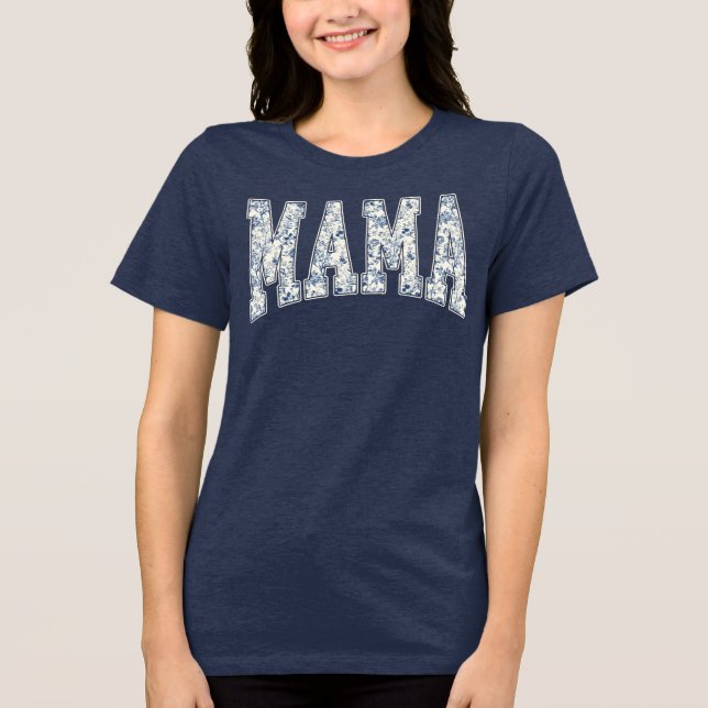 T-shirt En Tri-matière Mama Florale (Recto)