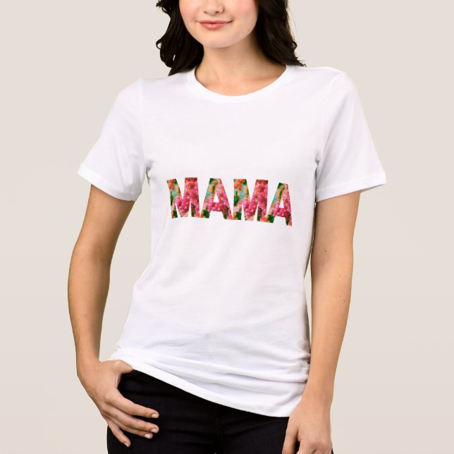 T-shirt En Tri-matière Mama – Minimalist Tribute to Motherhood T-Shirt De (Recto)