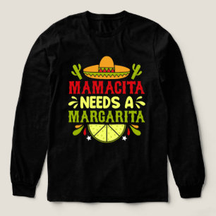 T-shirt En Tri-matière mamacita-a-besoin-de-margarita-cinco-de-mayo-typog