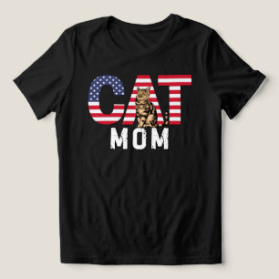 T-shirt En Tri-matière Maman américaine de chat