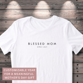 T-shirt En Tri-matière Maman bénie Fête des mères moderne personnalisée A
