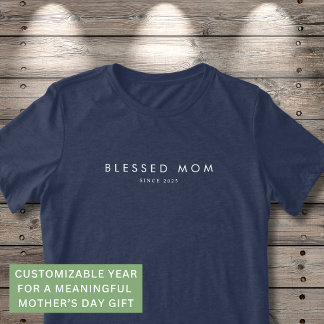 T-shirt En Tri-matière Maman Bénie Fête des Mères Moderne Personnalisée A
